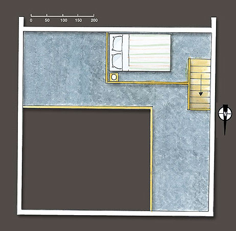 Plan de la mezzanine appartement Orchis à louer